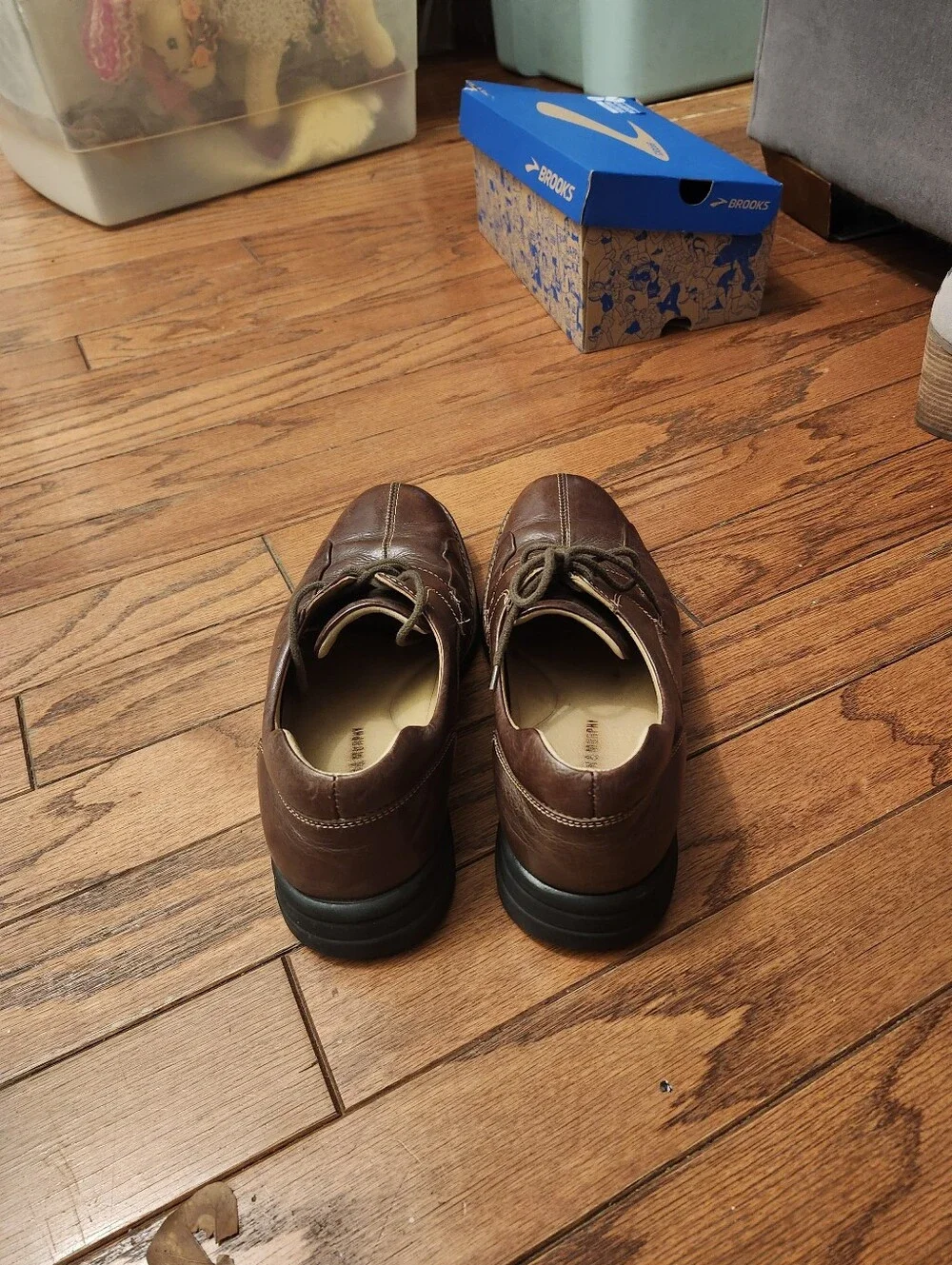 Johnston & Murphy Shuler Bicycle Men's Brown Leather‎ Oxford Tie-Up Size 10